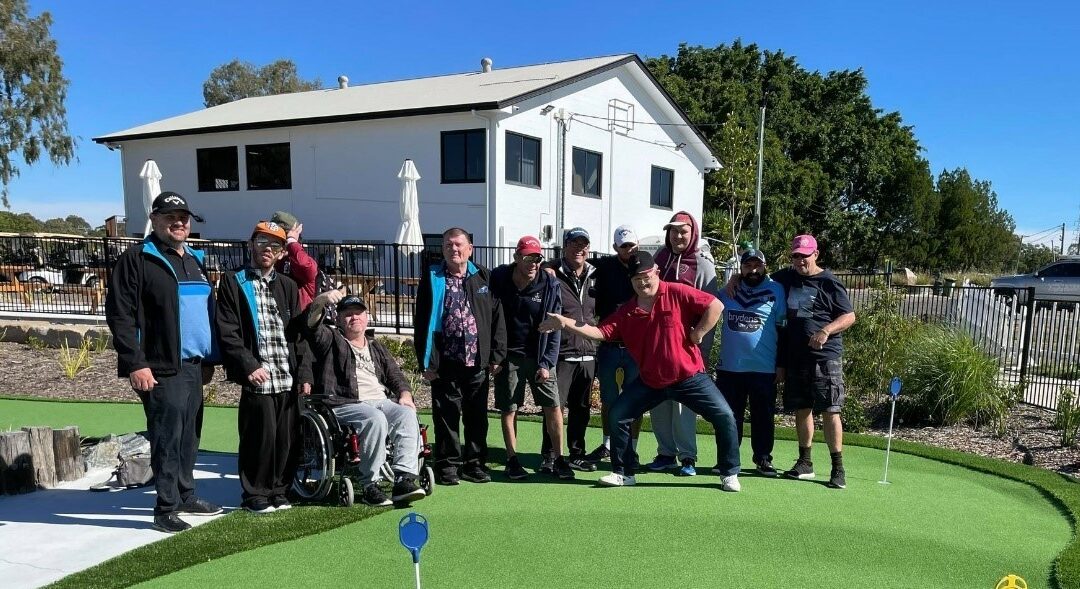 Beenleigh on the green at the golf day