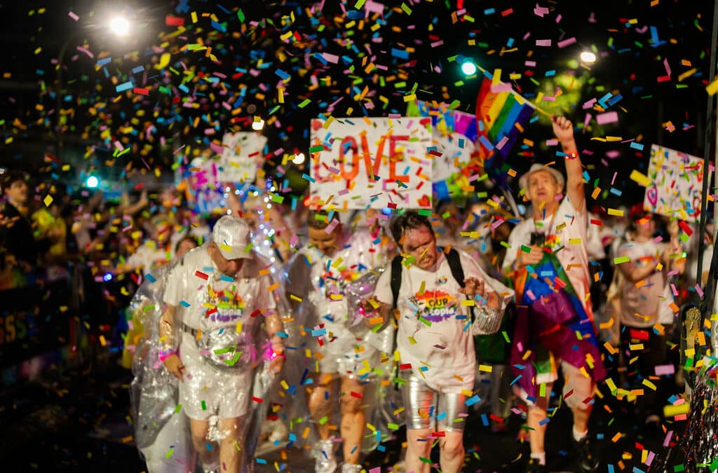 Afford sparkles at the Sydney Gay and Lesbian Mardi Gras Parade