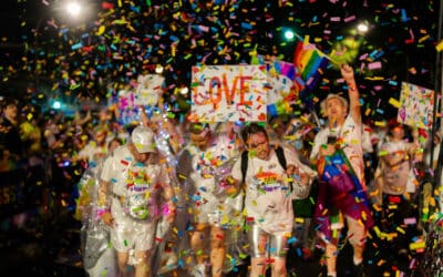 Afford sparkles at the Sydney Gay and Lesbian Mardi Gras Parade