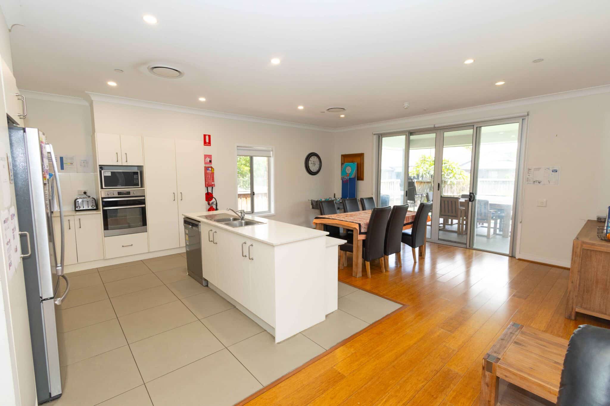Kitchen and dining table