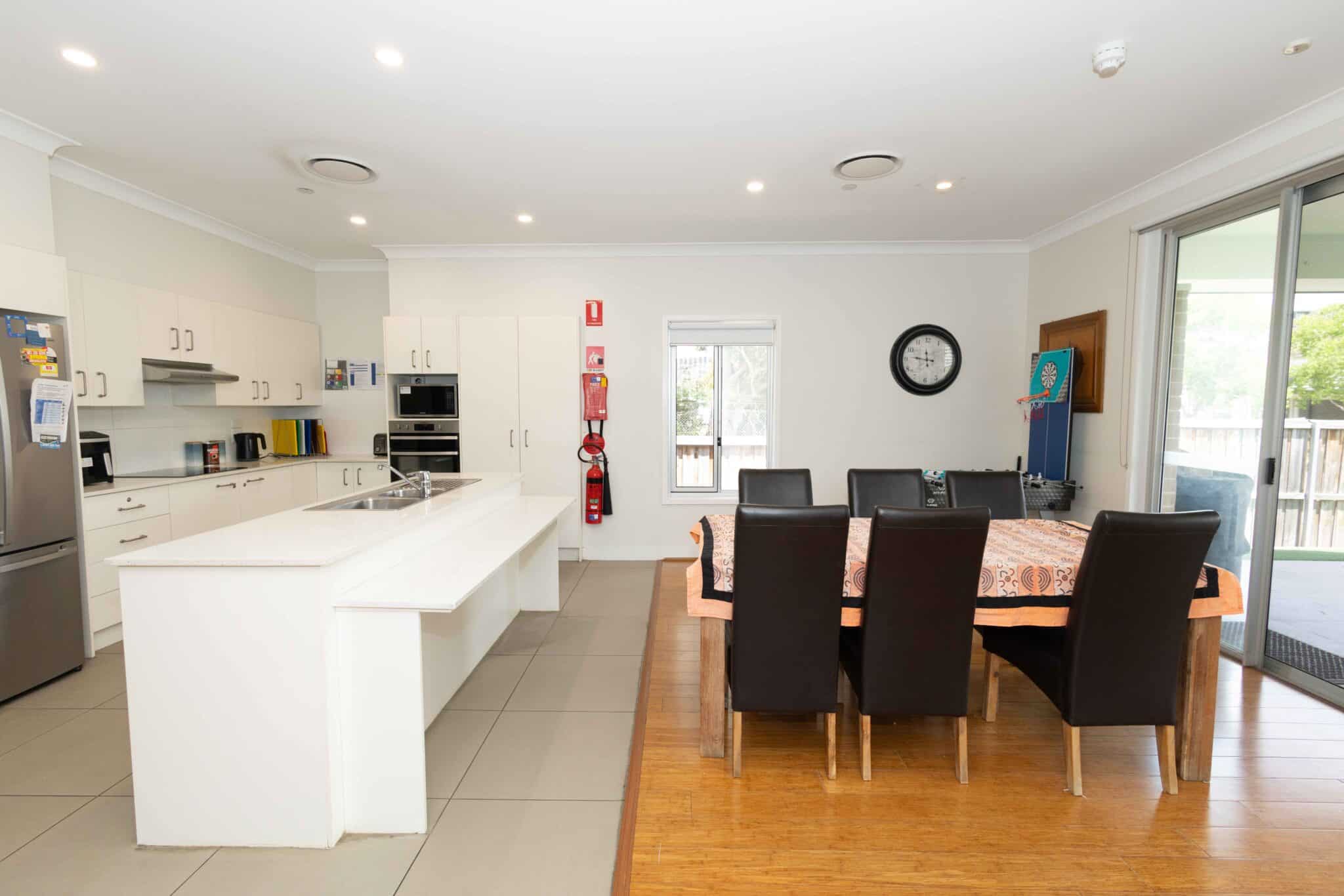 Kitchen and dining table